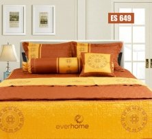 Bộ Chăn Ga Gối Everhome cotton XK ES 649