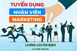 Tuyển nhân viên marketing lương hấp dẫn T9/2017